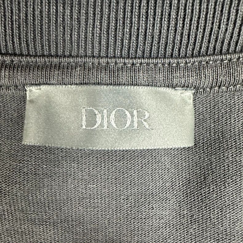 Dior Dior 2025 Embroidered Washed Gray T-shirt Size US L / EU 52-54 / 3 - 3 Thumbnail