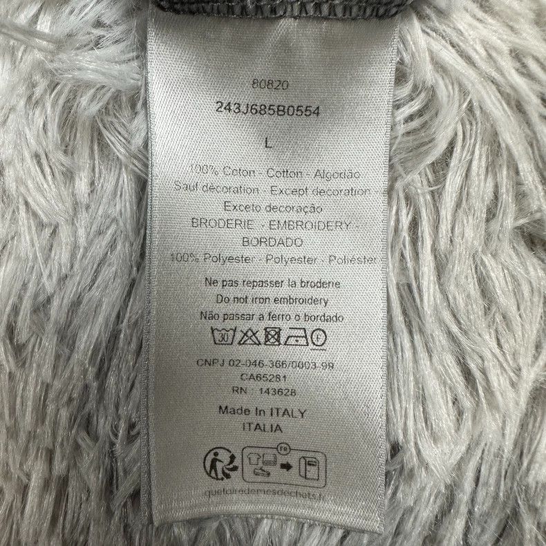 Dior Dior 2025 Embroidered Washed Gray T-shirt Size US L / EU 52-54 / 3 - 4 Thumbnail