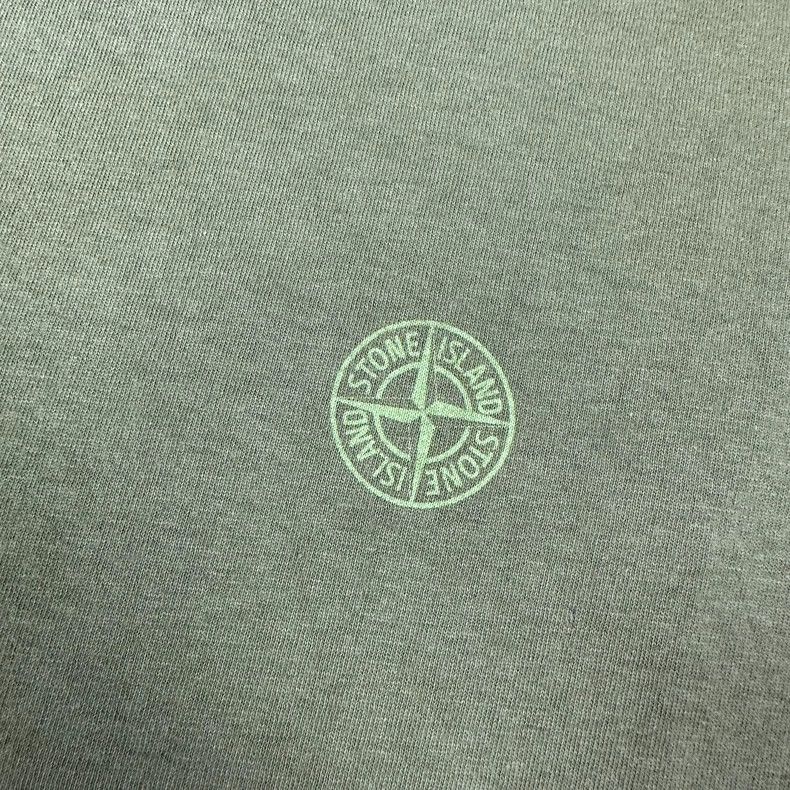 Stone Island Stone Island Yellow Logo Short Sleeve Tee Size US L / EU 52-54 / 3 - 3 Thumbnail