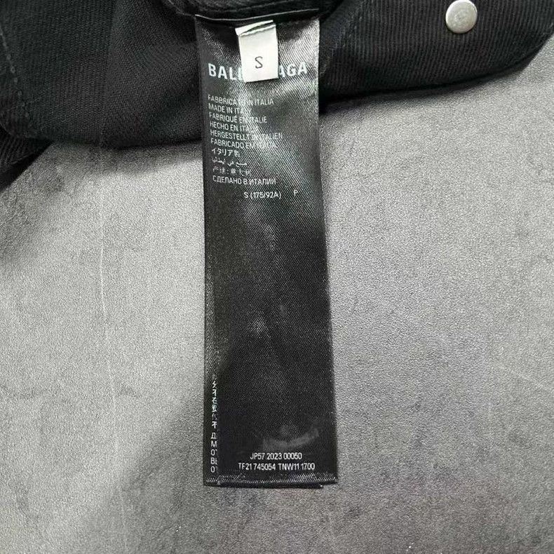 Balenciaga Balenciaga Black Distressed Denim Jacket Size US S / EU 44-46 / 1 - 7 Thumbnail