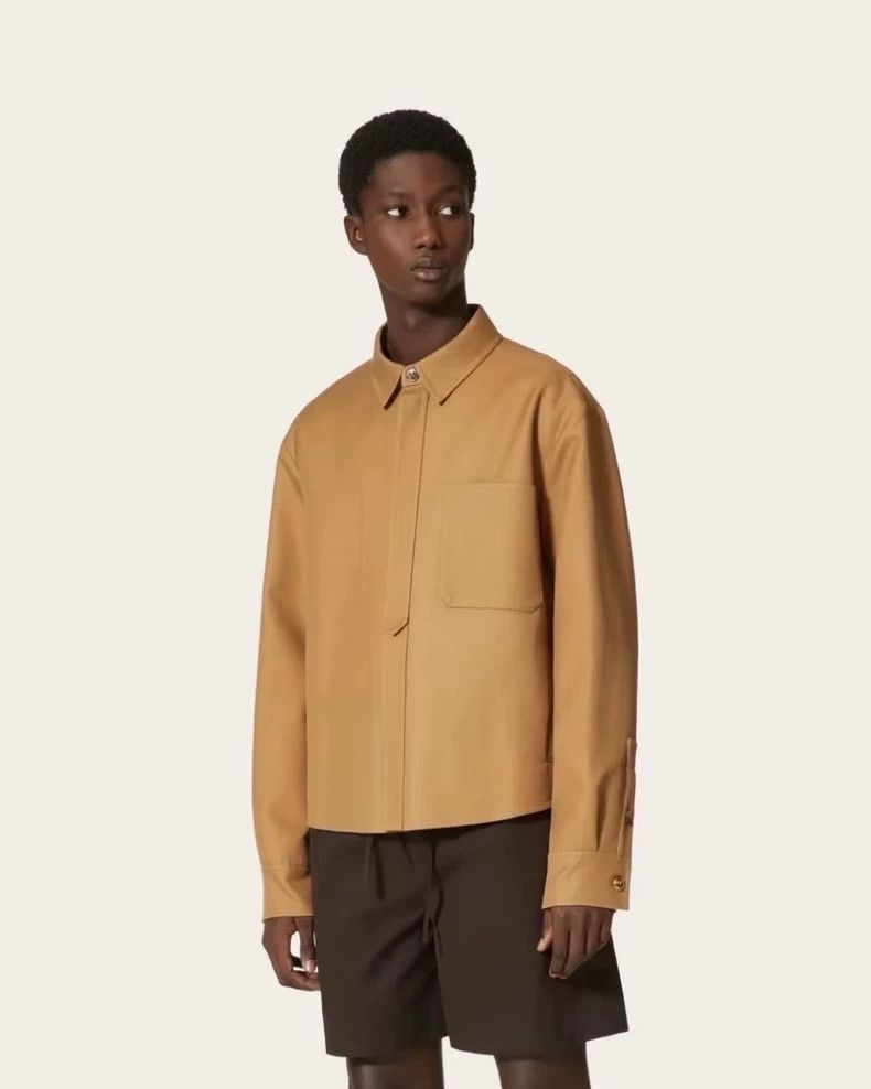 Valentino Valentino Men's Solid Long Sleeve Shirt Size US L / EU 52-54 / 3 - 8 Thumbnail