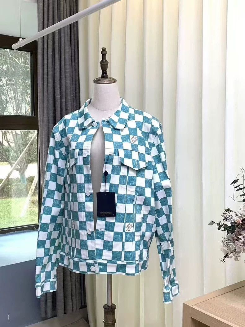 Louis Vuitton Louis Vuitton Checkerboard Denim Jacket Size US L / EU 52-54 / 3 - 5 Thumbnail