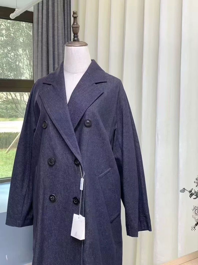 Max Mara Max Mara 101801 Denim Coat Size US M / EU 48-50 / 2 - 3 Thumbnail