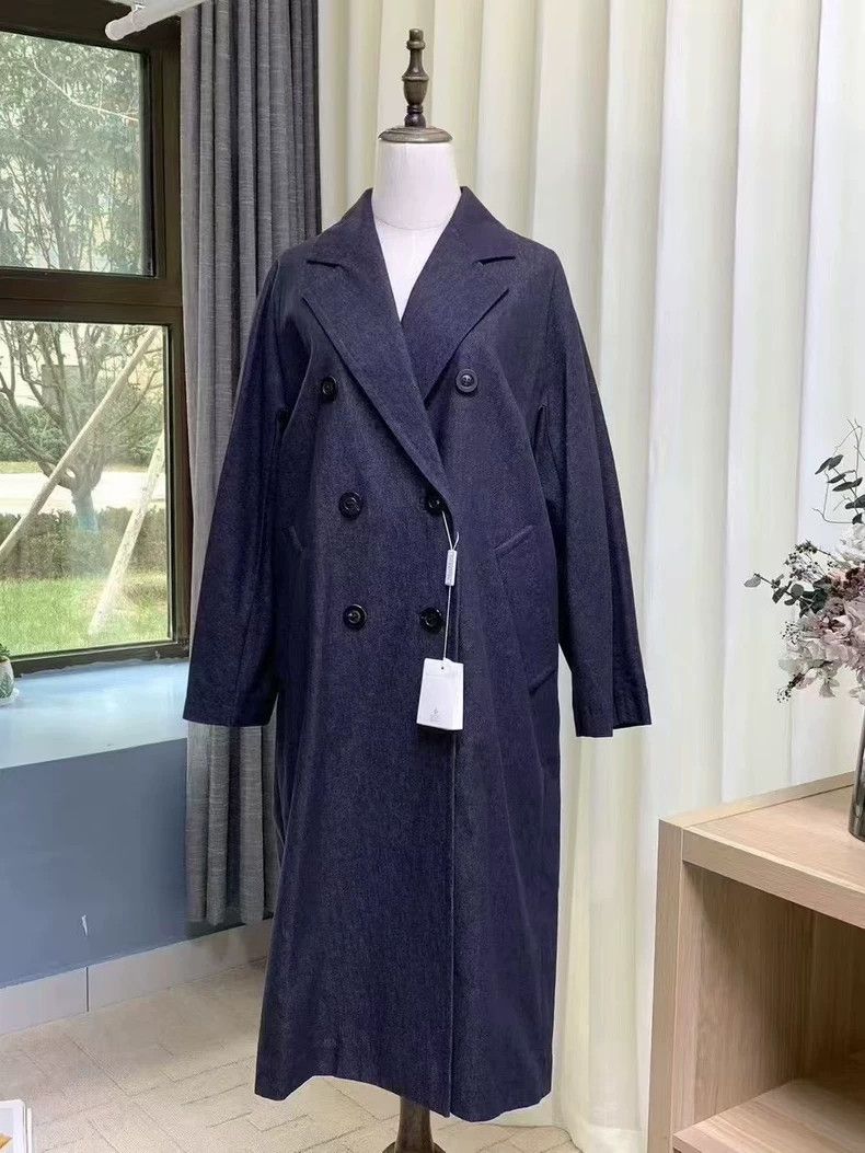 Max Mara Max Mara 101801 Denim Coat Size US M / EU 48-50 / 2 - 2 Thumbnail