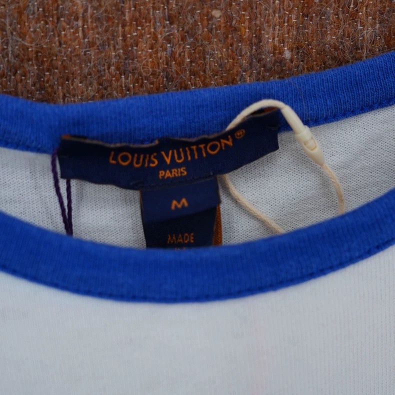 Louis Vuitton Striped Logo Short Sleeve T-Shirt