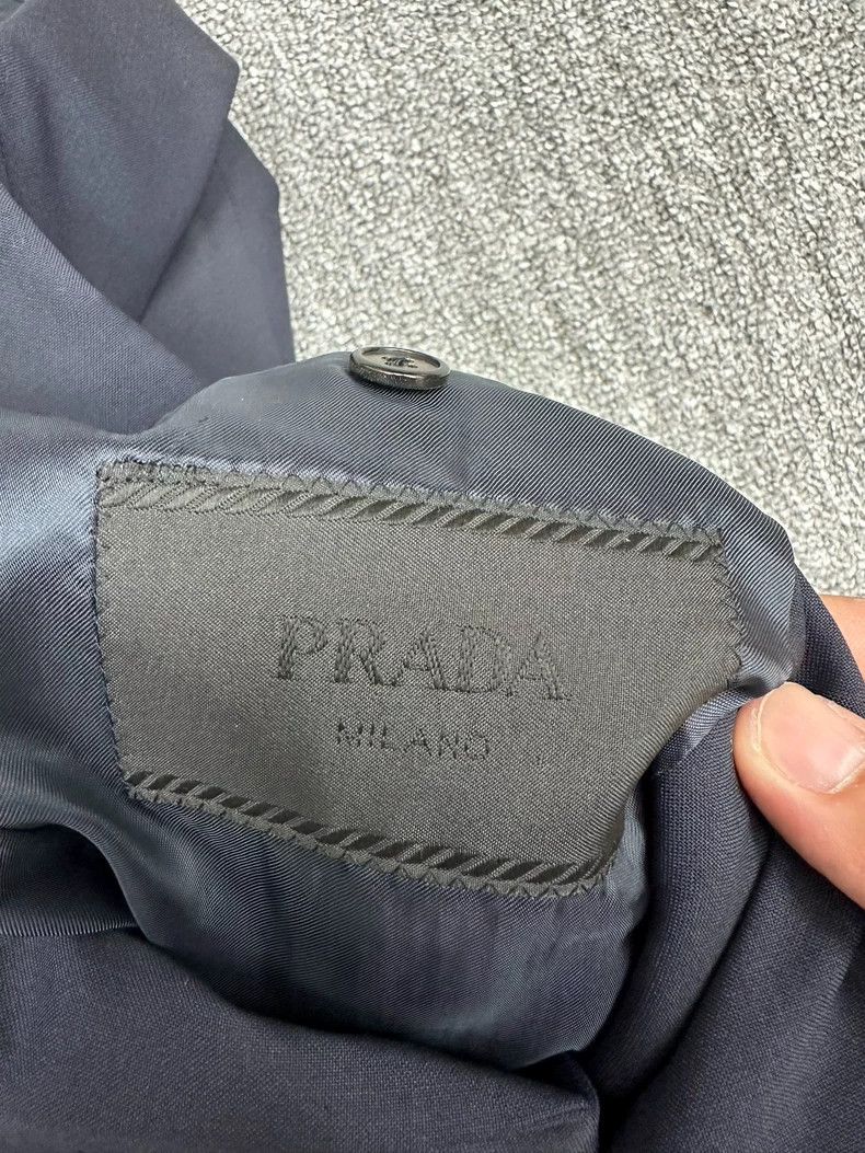 Prada Prada Logo Sleeve Tag Blazer Size US L / EU 52-54 / 3 - 3 Thumbnail