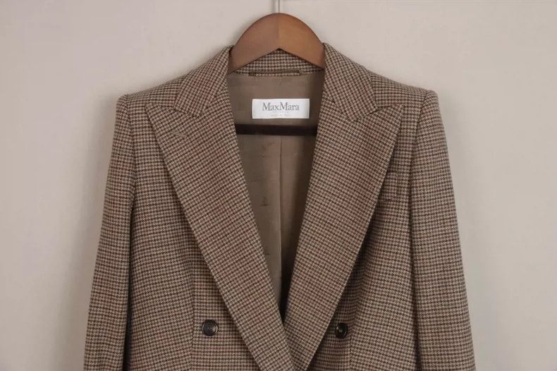Moncler Genius MaxMara Wool Plaid Blazer Coat Size US M / EU 48-50 / 2 - 2 Thumbnail