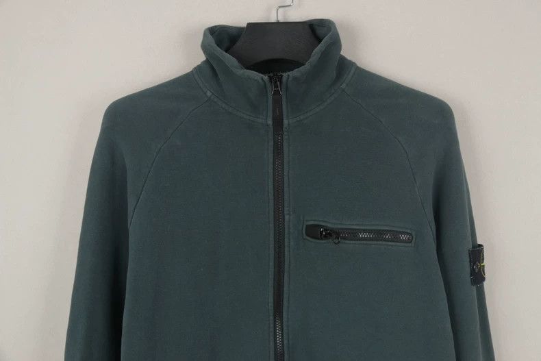 Stone Island Stone Island Green Logo Zip Jacket Size US M / EU 48-50 / 2 - 2 Thumbnail