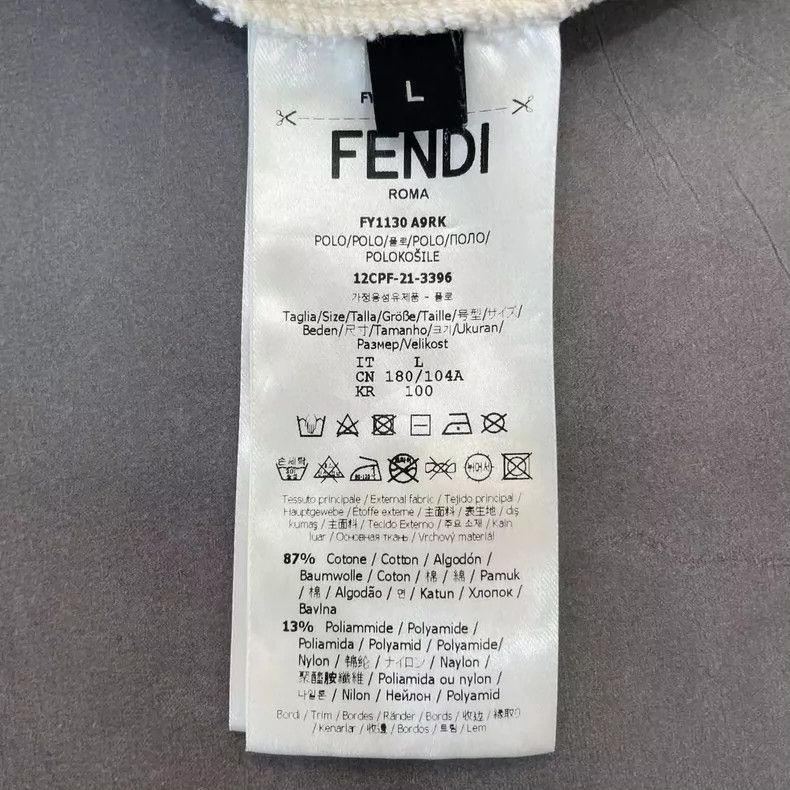 Fendi Fendi Short Sleeve Polo Shirt Size US L / EU 52-54 / 3 - 3 Thumbnail