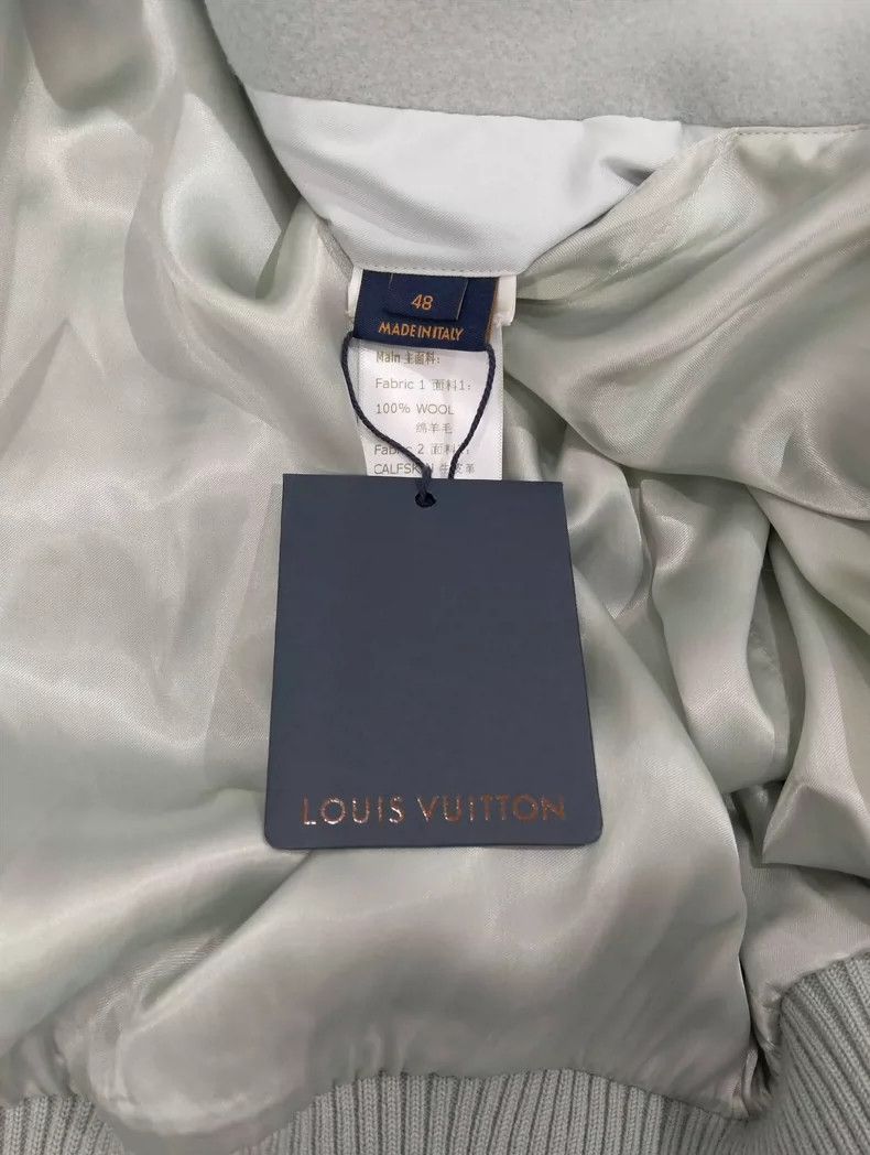 Louis Vuitton Louis Vuitton Gray Varsity Jacket Size US M / EU 48-50 / 2 - 6 Thumbnail