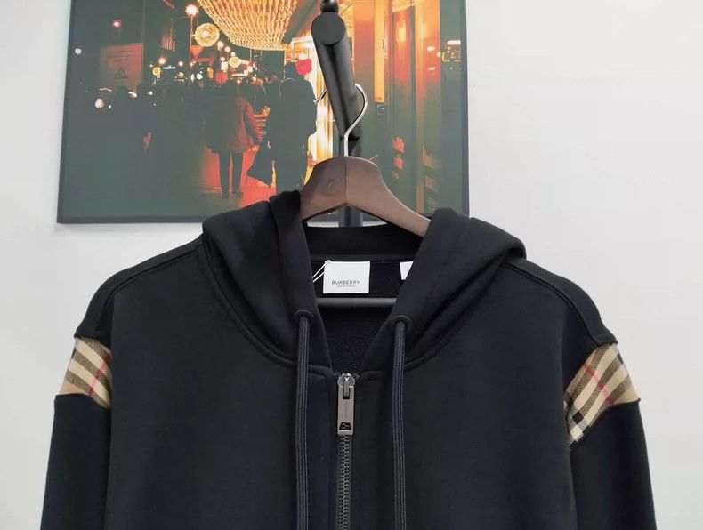 Burberry Burberry Black Zip-Up Hoodie Size US XL / EU 56 / 4 - 3 Thumbnail