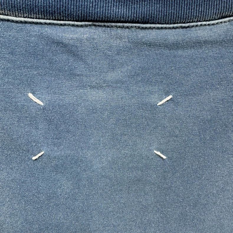 Maison Margiela Maison Margiela Blue Logo Short Sleeve Tee Size US S / EU 44-46 / 1 - 5 Thumbnail