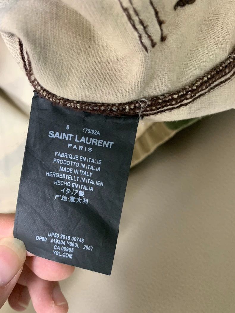 Saint Laurent Paris YSL SLP Camouflage Military Jacket Size US S / EU 44-46 / 1 - 6 Thumbnail