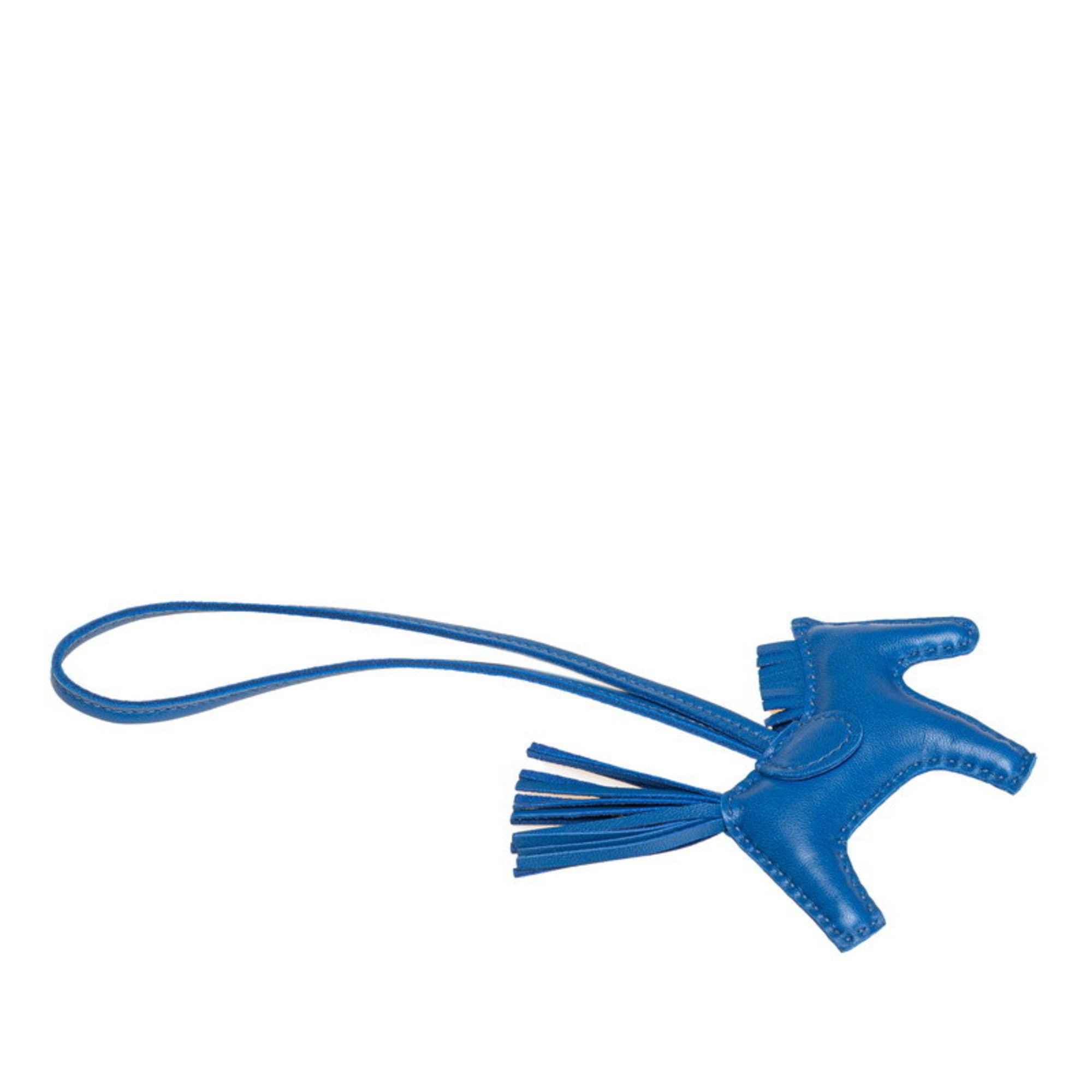 Hermes Hermès Rodeo PM Bag Charm, Blue Zanzibar, Anjo Milo Leather, Women's, HERMES Size ONE SIZE - 2 Thumbnail