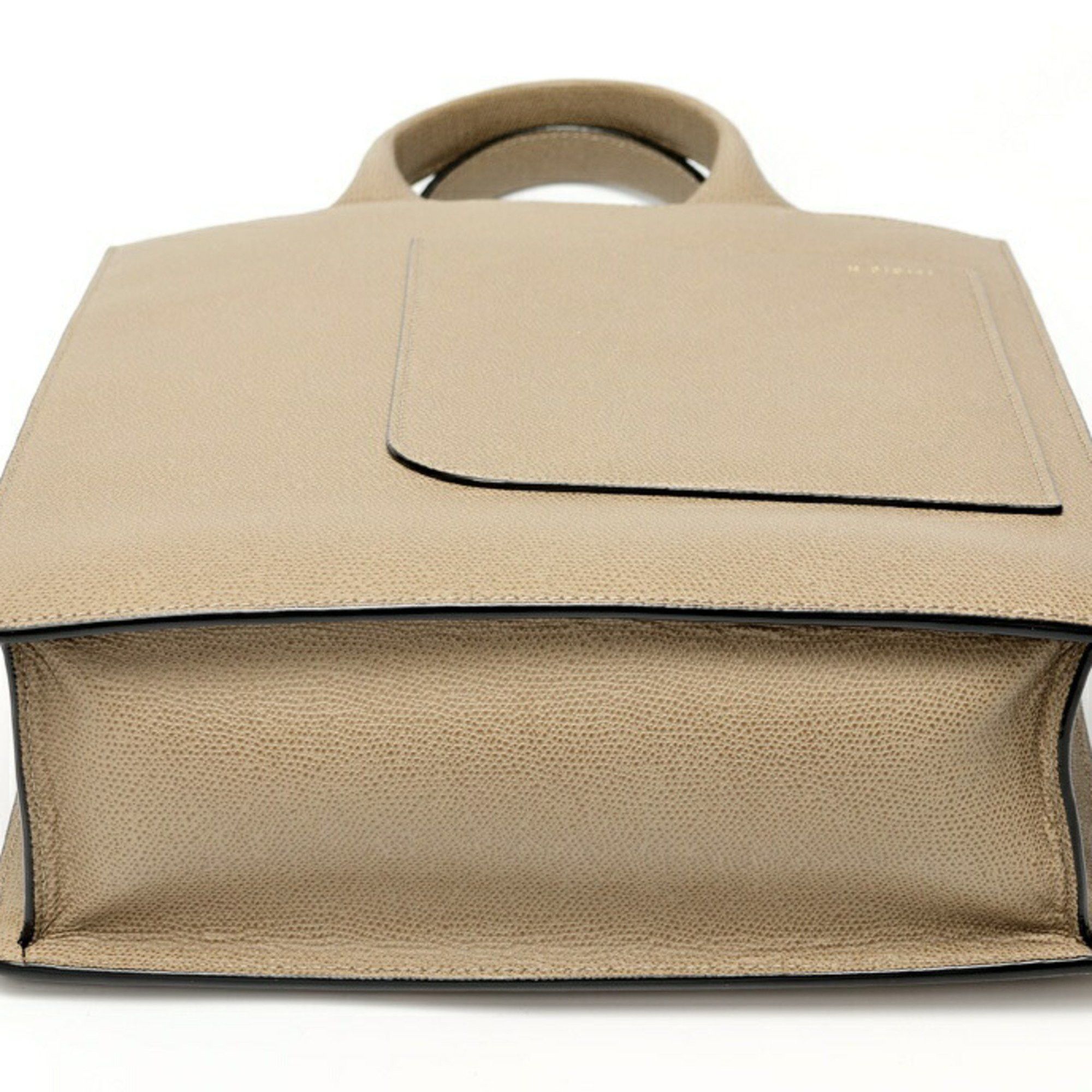 Valextra Valextra Boxy Small Tote Bag Soft Calfskin Greige E-158532 Size ONE SIZE - 4 Thumbnail