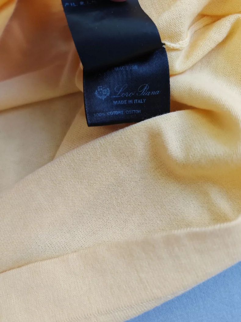 Ermenegildo Zegna Loro Piana Yellow Knit Polo Shirt Size US M / EU 48-50 / 2 - 6 Thumbnail