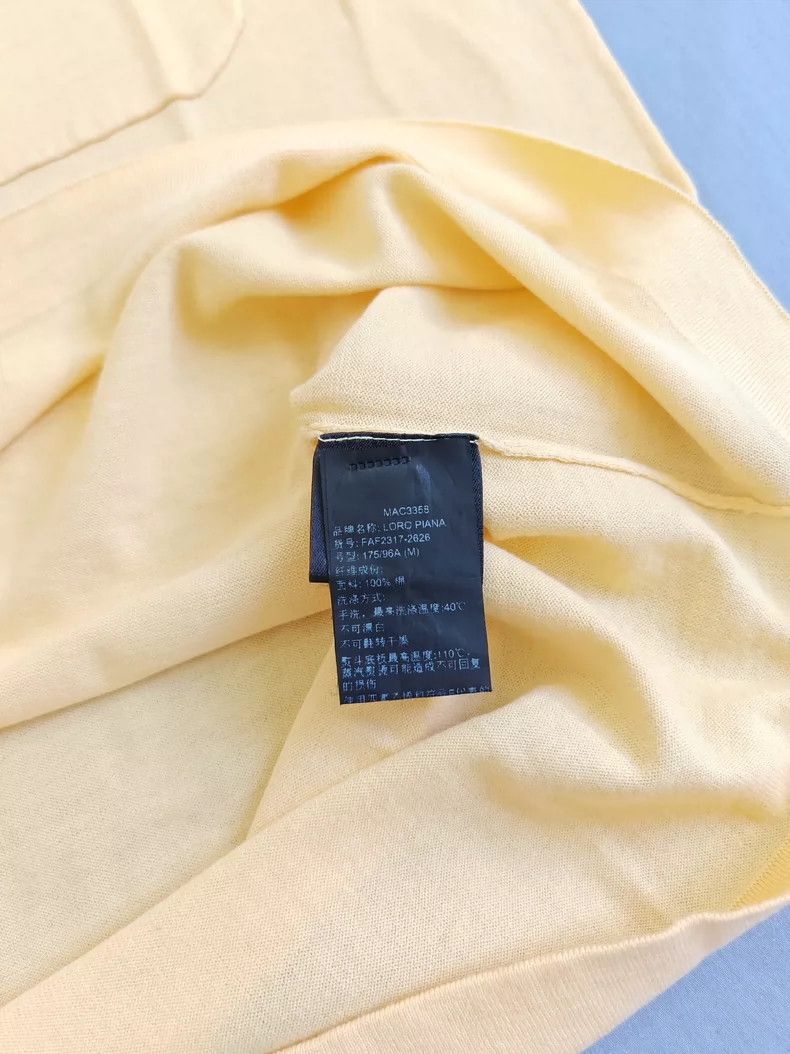 Ermenegildo Zegna Loro Piana Yellow Knit Polo Shirt Size US M / EU 48-50 / 2 - 4 Thumbnail