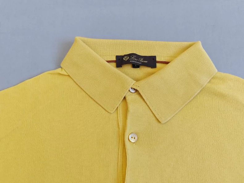 Ermenegildo Zegna Loro Piana Short Sleeve Knit Polo Size US L / EU 52-54 / 3 - 3 Thumbnail