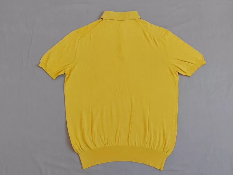 Ermenegildo Zegna Loro Piana Short Sleeve Knit Polo Size US L / EU 52-54 / 3 - 6 Thumbnail