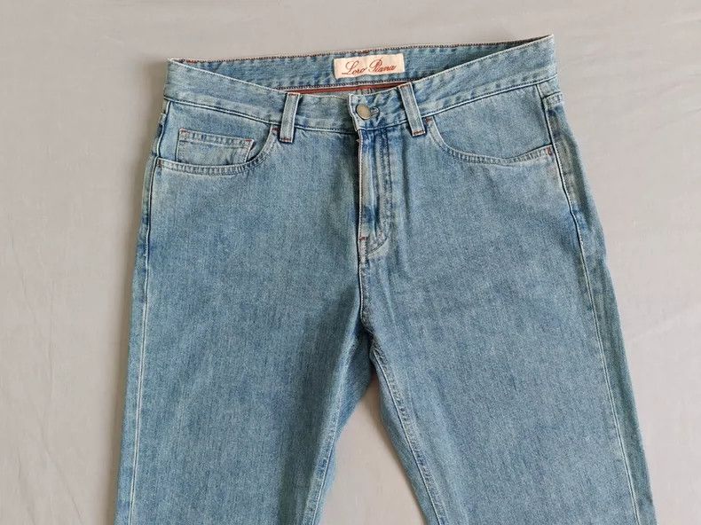 Ermenegildo Zegna Loro Piana Men's Light Blue Jeans Size US 33 - 2 Thumbnail