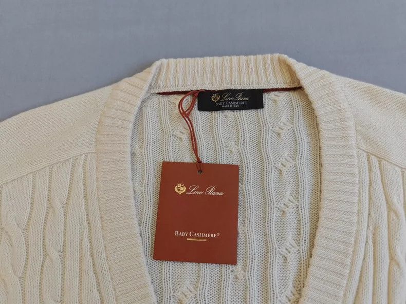 Loro Piana Loro Piana Baby Cashmere Cable Knit Cardigan Size US L / EU 52-54 / 3 - 3 Thumbnail