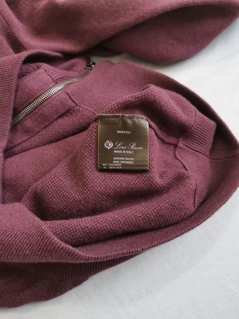 Loro Piana Loro Piana Purple Baby Cashmere Jacket Size US L / EU 52-54 / 3 - 4 Thumbnail