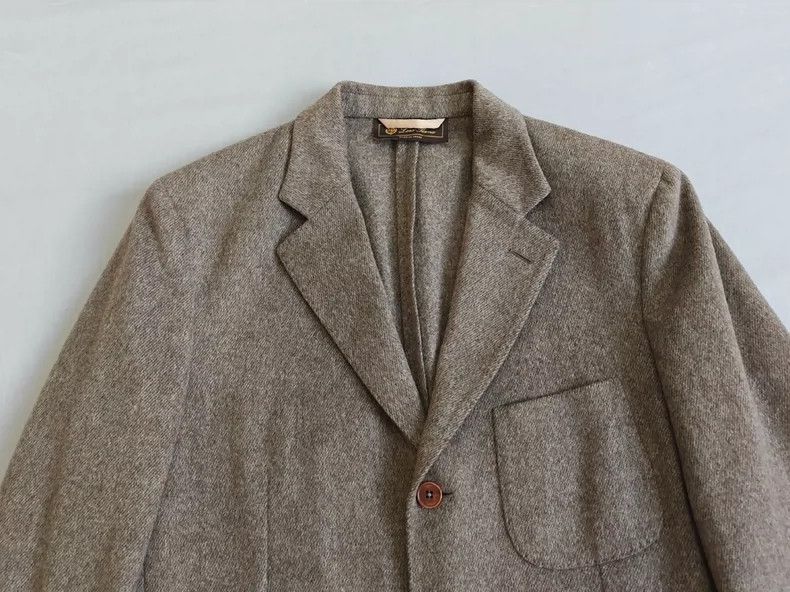 Ermenegildo Zegna Loro Piana Oatmeal Cashmere Blazer Jacket Size US M / EU 48-50 / 2 - 2 Thumbnail