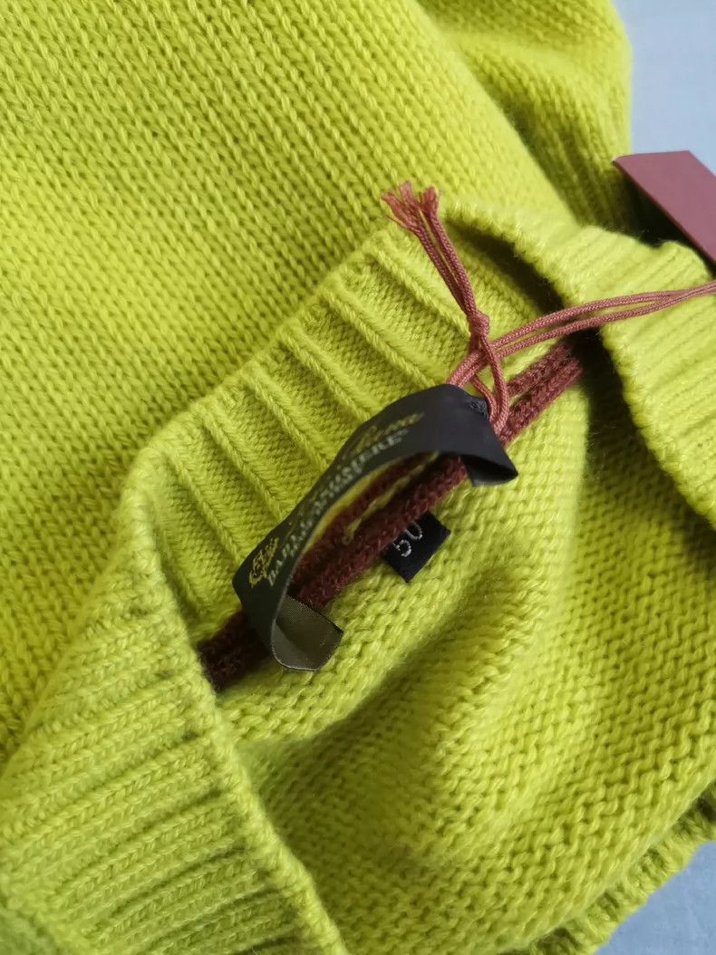 Loro Piana Loro Piana Baby Cashmere Yellow Sweater Size US L / EU 52-54 / 3 - 6 Thumbnail