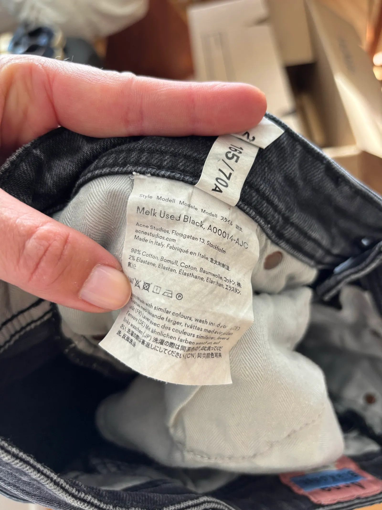 Acne Studios Acne Studios Melk used black Jeans Size US 28 / EU 44 - 3 Thumbnail