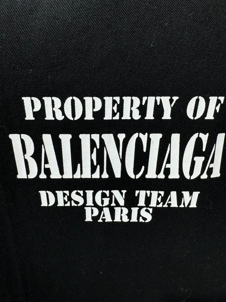 Balenciaga Balenciaga Black Logo Oversized Short Shirt Size US L / EU 52-54 / 3 - 6 Thumbnail