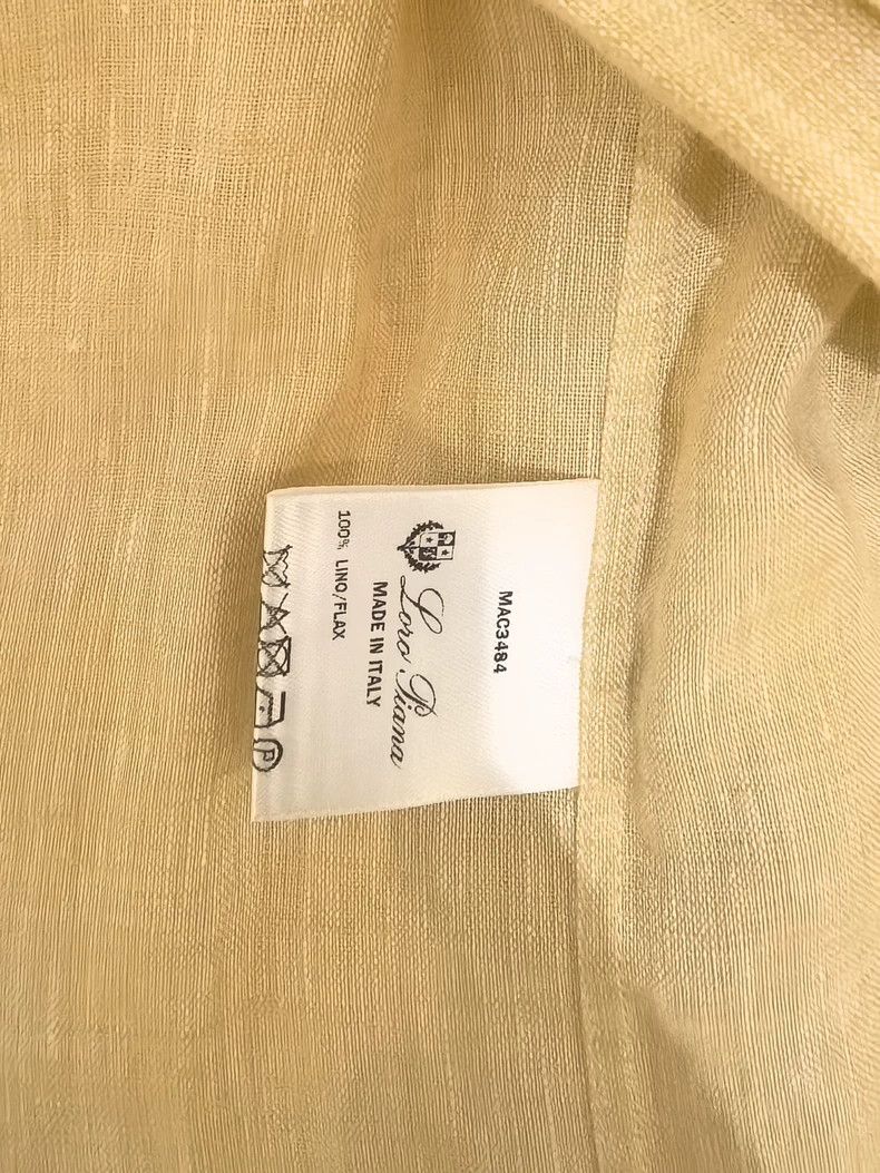 Loro Piana Loro Piana Yellow Linen Shirt Size US S / EU 44-46 / 1 - 3 Thumbnail