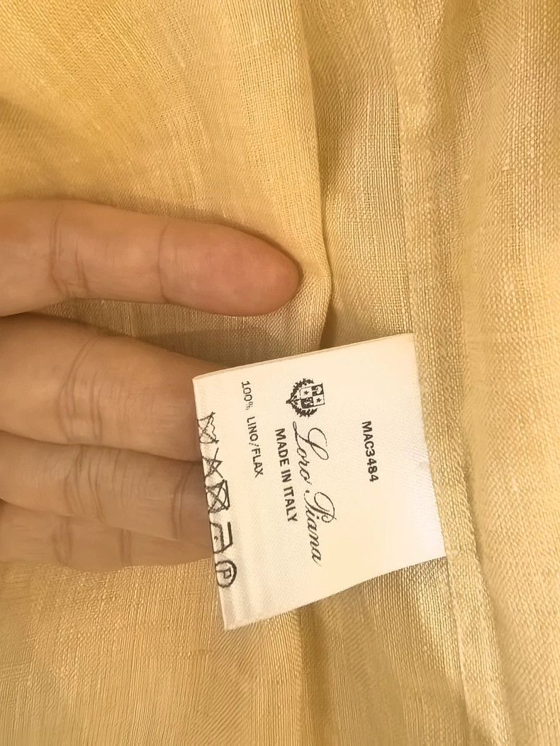 Loro Piana Loro Piana Yellow Linen Shirt Size US S / EU 44-46 / 1 - 2 Thumbnail