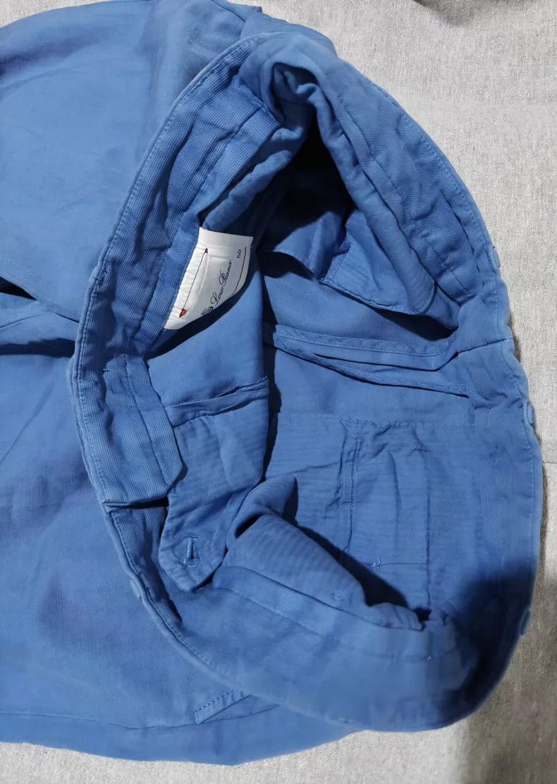 Loro Piana Loro Piana Men's Blue Casual Pants Size US 34 / EU 50 - 4 Thumbnail
