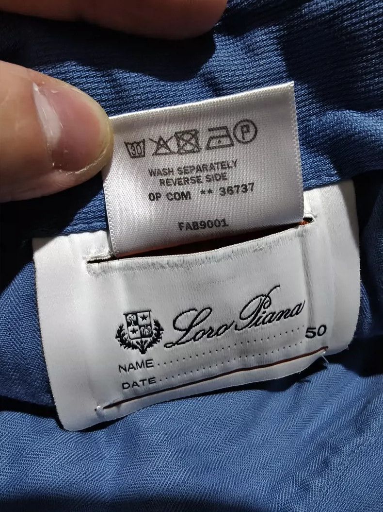 Loro Piana Loro Piana Men's Blue Casual Pants Size US 34 / EU 50 - 5 Thumbnail