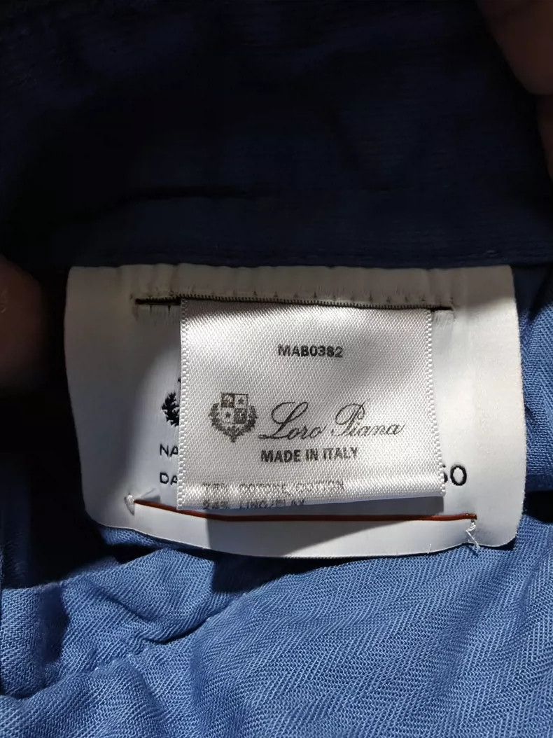 Loro Piana Loro Piana Men's Blue Casual Pants Size US 34 / EU 50 - 7 Thumbnail