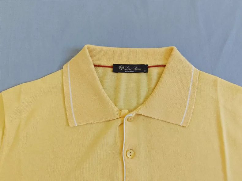 Ermenegildo Zegna Loro Piana Yellow Knit Polo Shirt Size US M / EU 48-50 / 2 - 3 Thumbnail