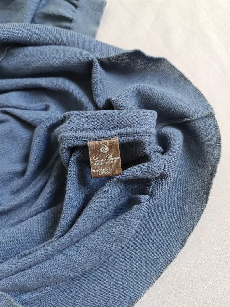 Ermenegildo Zegna Loro Piana Cotton Knit Short Sleeve T-shirt Size US XL / EU 56 / 4 - 4 Thumbnail