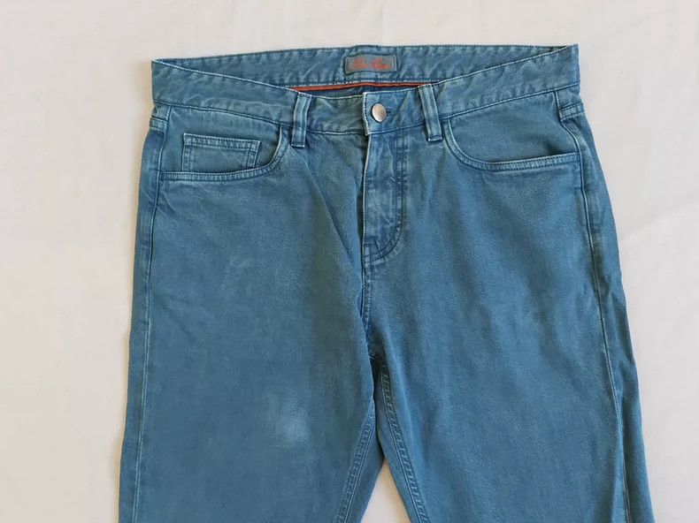 Ermenegildo Zegna Loro Piana Washed Denim Jeans Size US 33 - 3 Thumbnail
