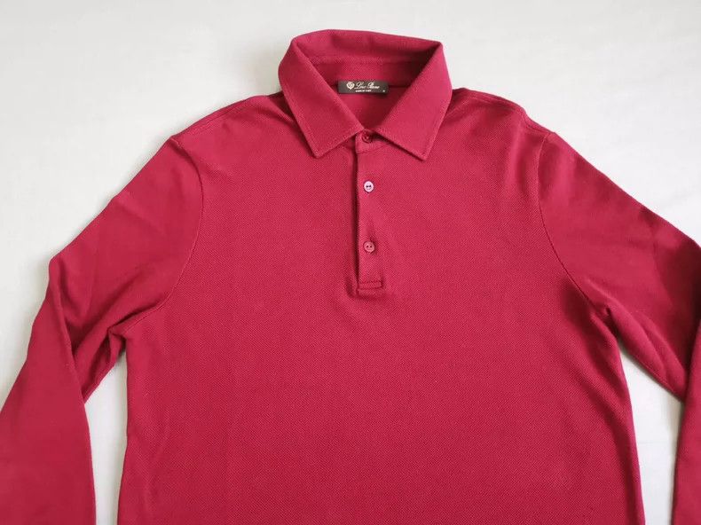 Loro Piana Loro Piana Long Sleeve Polo Shirt Size US S / EU 44-46 / 1 - 3 Thumbnail