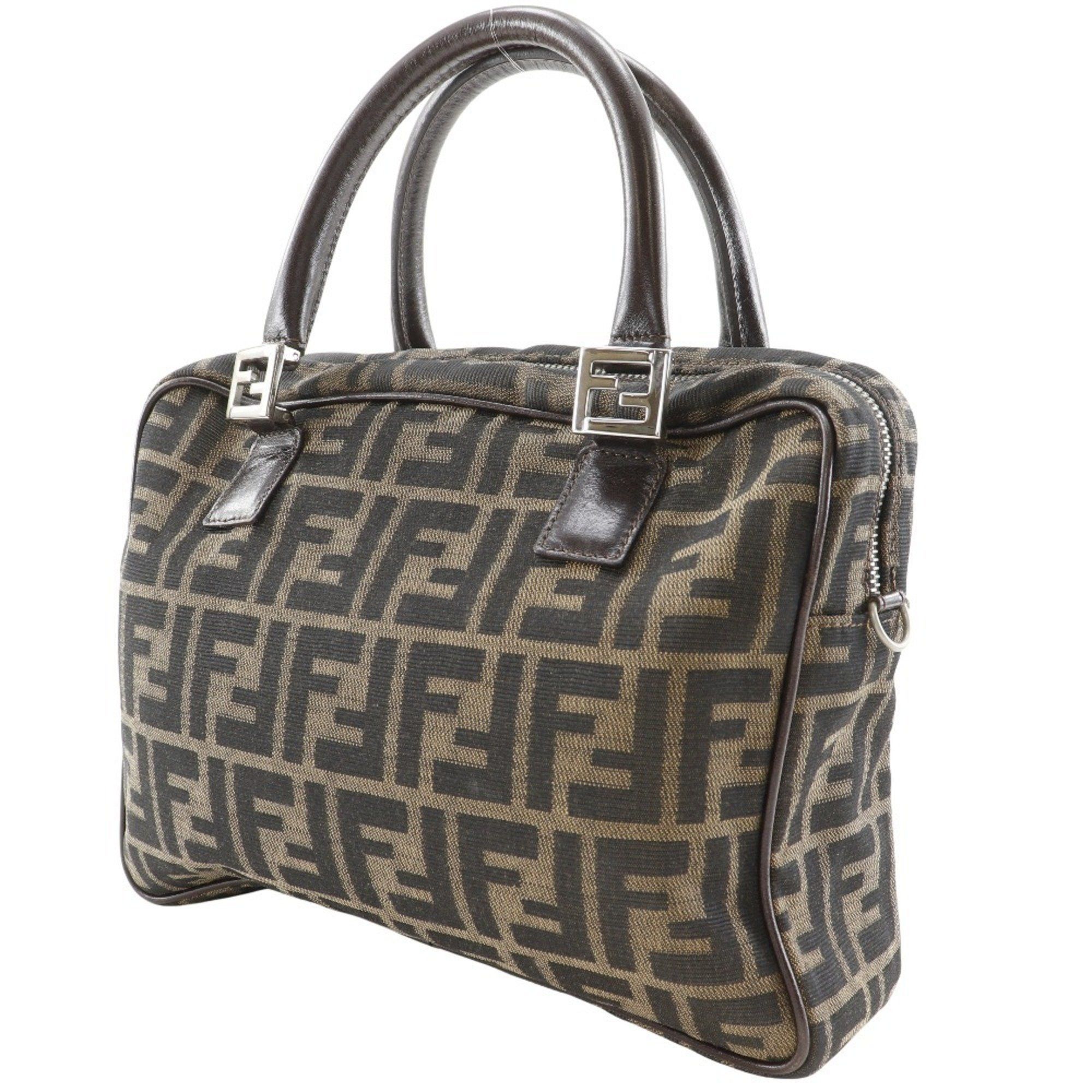 Fendi FENDI Zucca handbag in nylon canvas, brown, A5 size, for women Size ONE SIZE - 2 Thumbnail