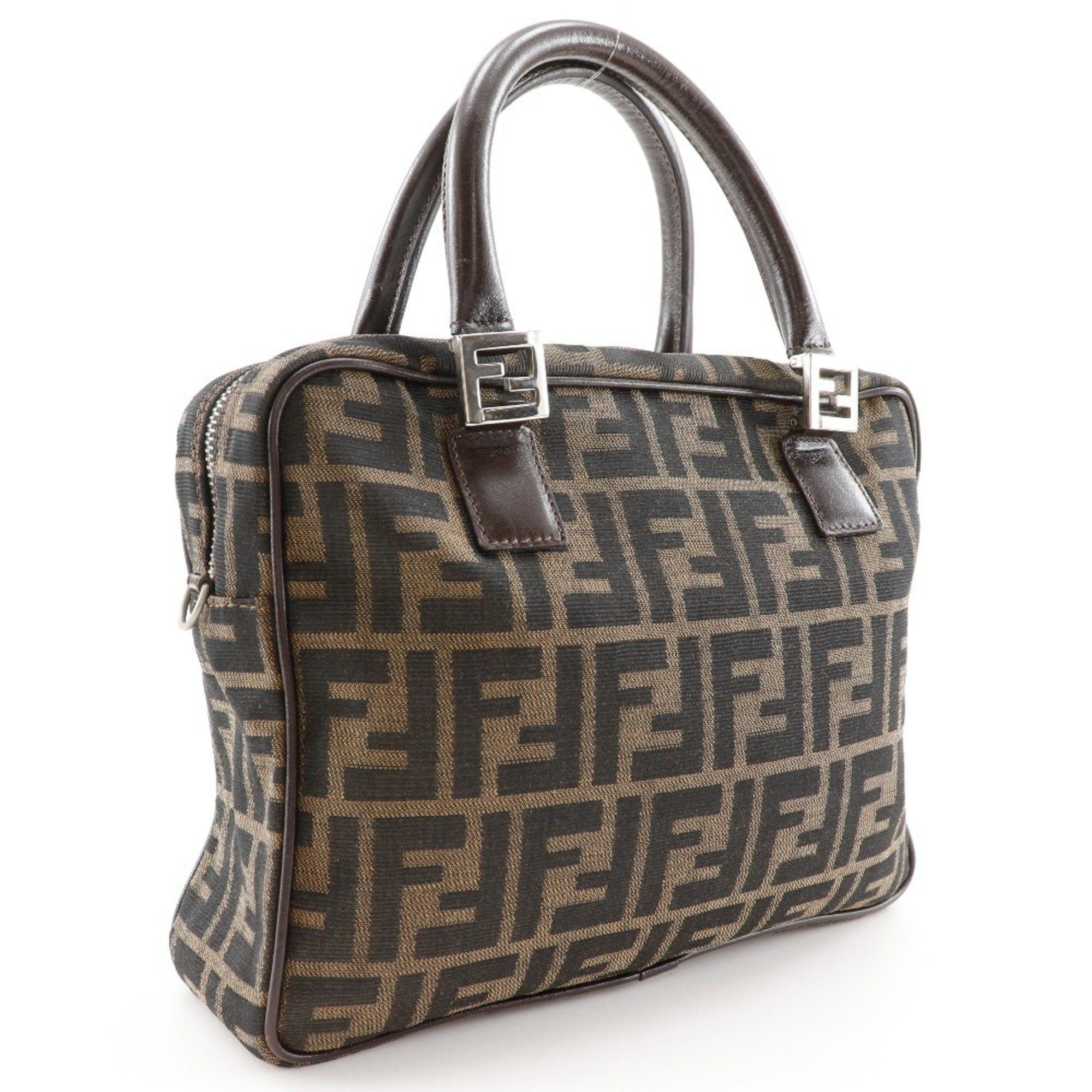 Fendi FENDI Zucca handbag in nylon canvas, brown, A5 size, for women Size ONE SIZE - 3 Thumbnail