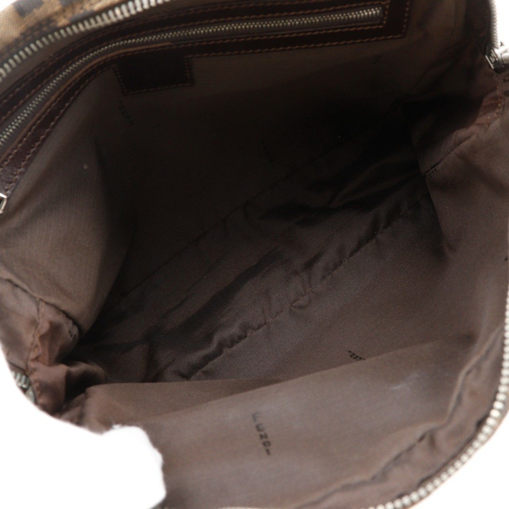 Fendi FENDI Zucca handbag in nylon canvas, brown, A5 size, for women Size ONE SIZE - 6 Thumbnail