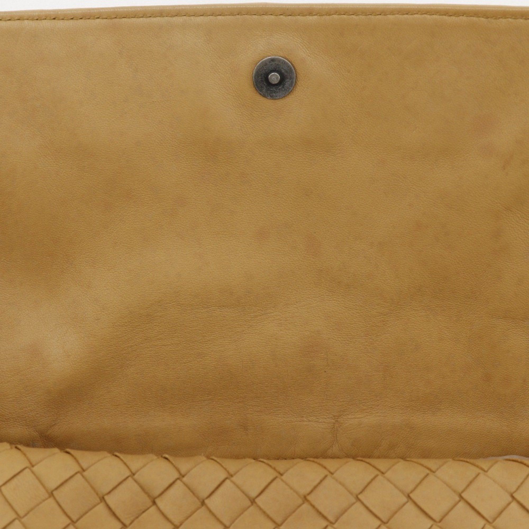 Bottega Veneta Bottega Veneta Intrecciato Shoulder Bag 145555 V0016, Beige Calfskin, Women's Size ONE SIZE - 12 Thumbnail