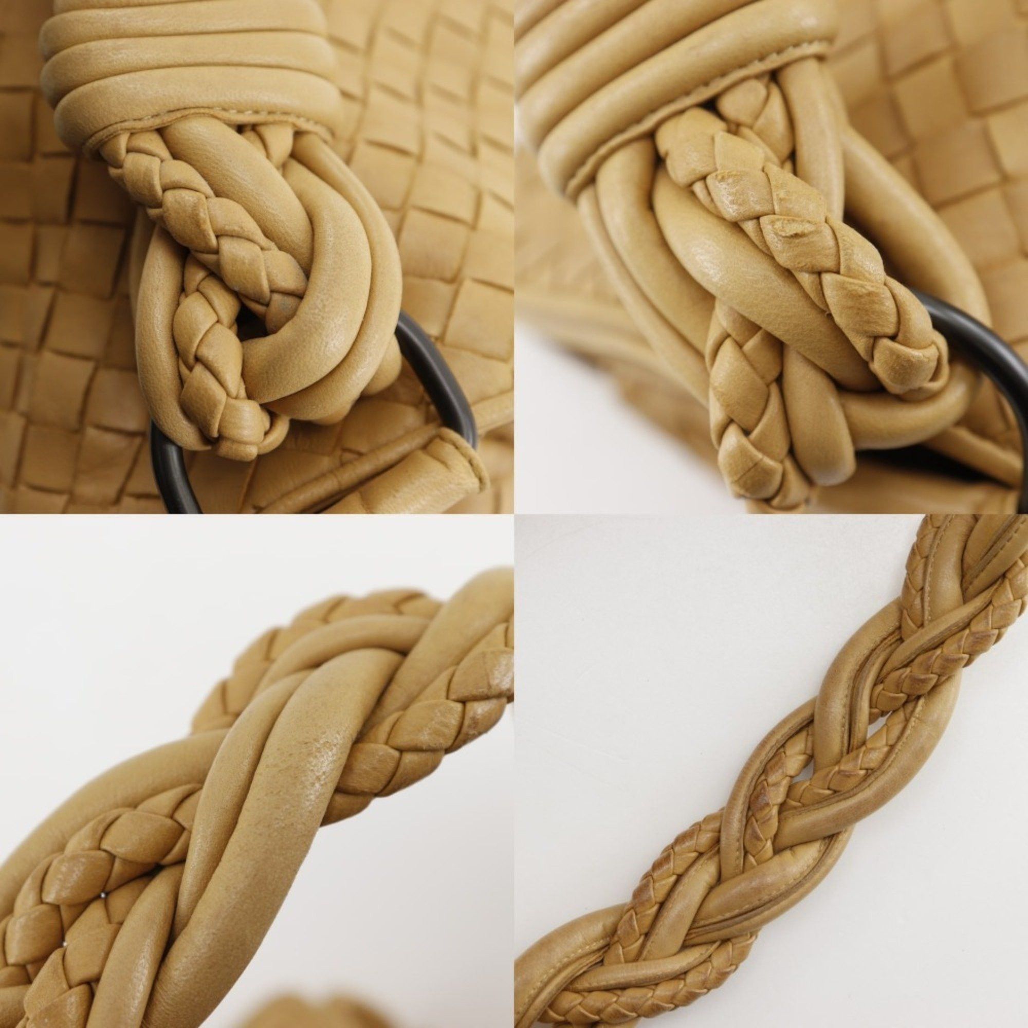 Bottega Veneta Bottega Veneta Intrecciato Shoulder Bag 145555 V0016, Beige Calfskin, Women's Size ONE SIZE - 11 Thumbnail