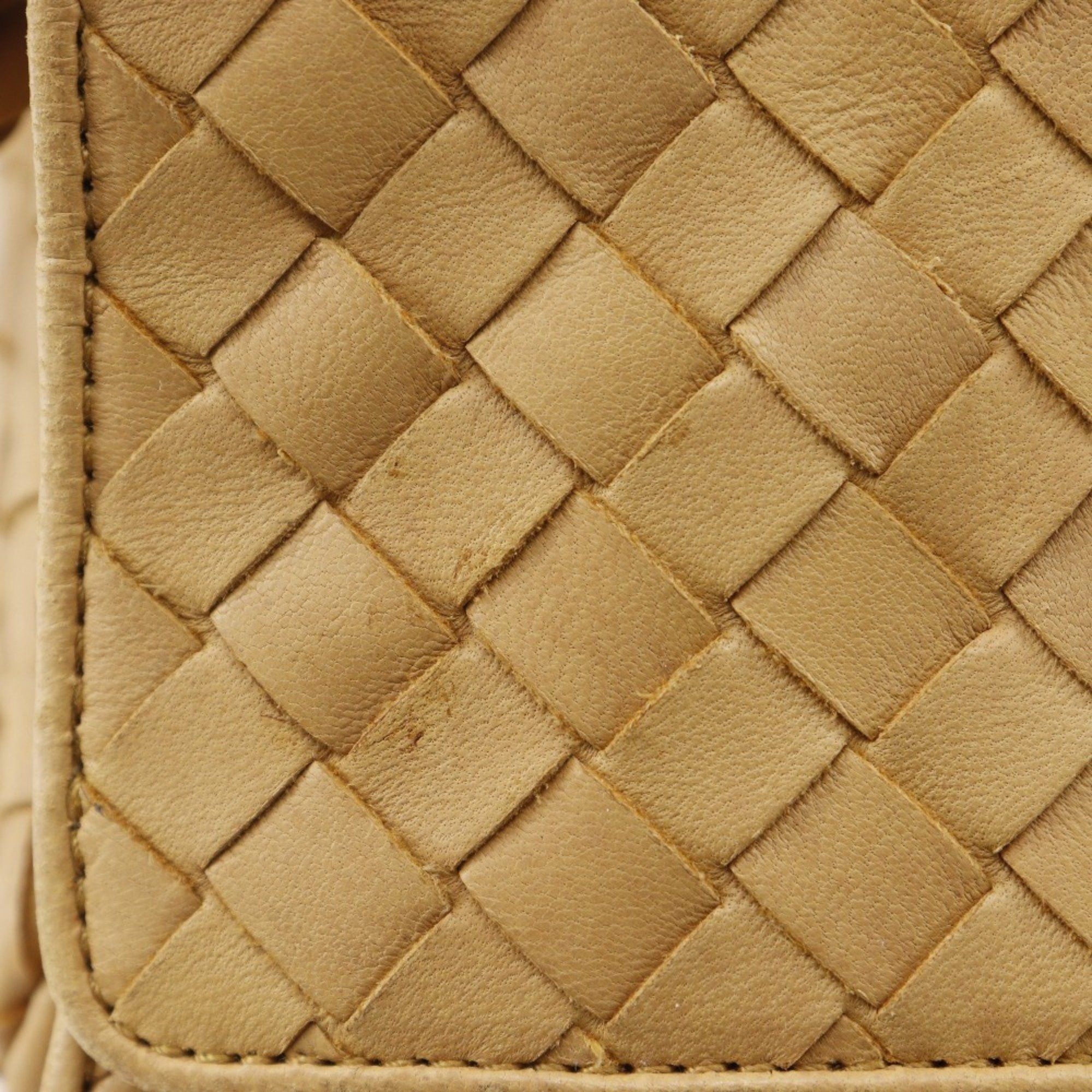 Bottega Veneta Bottega Veneta Intrecciato Shoulder Bag 145555 V0016, Beige Calfskin, Women's Size ONE SIZE - 8 Thumbnail