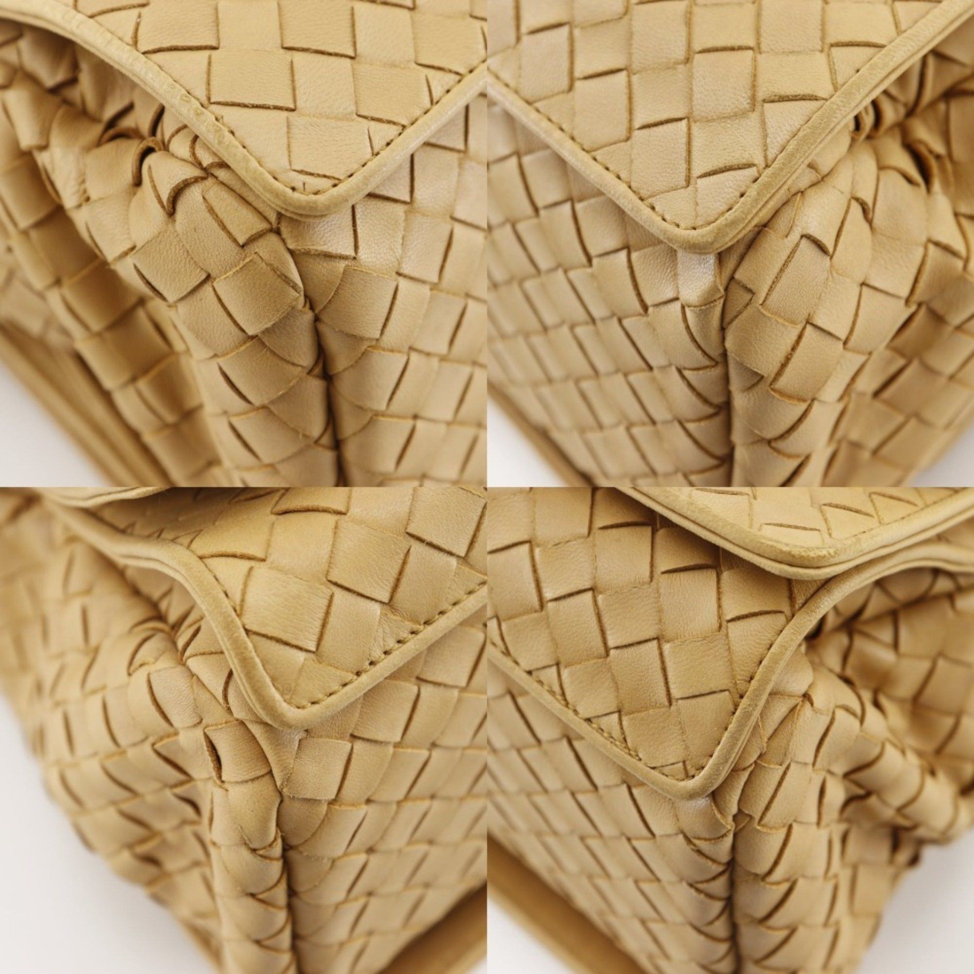Bottega Veneta Bottega Veneta Intrecciato Shoulder Bag 145555 V0016, Beige Calfskin, Women's Size ONE SIZE - 4 Thumbnail