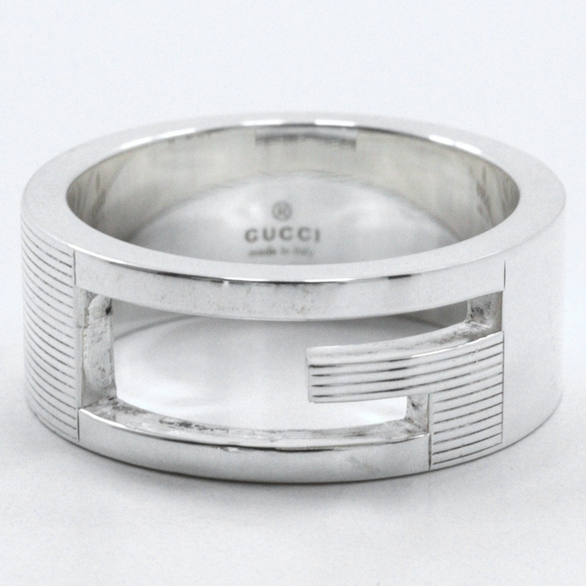 Gucci Gucci Branded G Ring, Size 13, 925 Sterling Silver, Approx. 7.9g, Women's, I213023109 Size ONE SIZE - 4 Thumbnail
