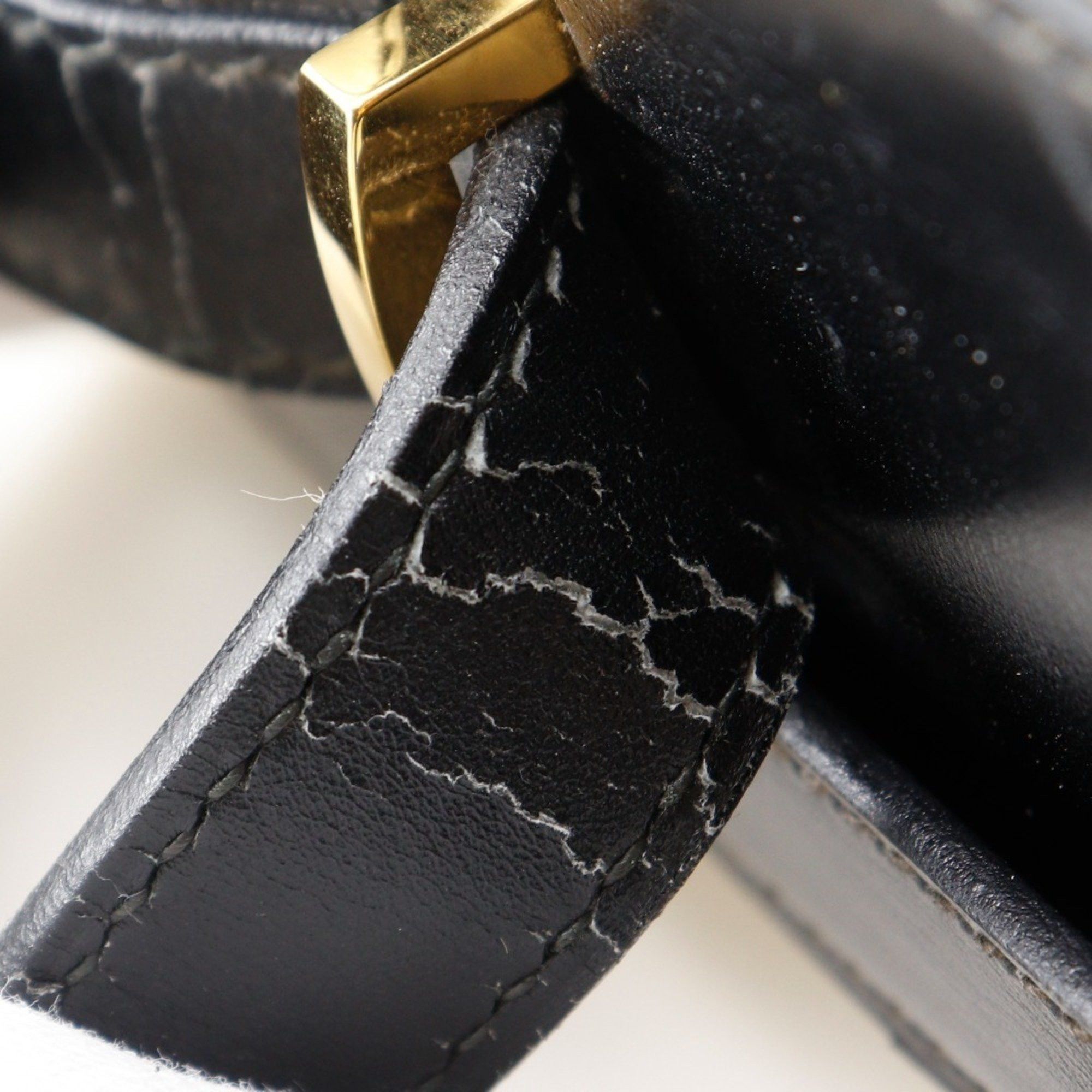 Hermes Hermes Hermès Vanity Handbag Travel Case in Calfskin, 1994, Black/Beige, with Belt Clasp, Unisex Size ONE SIZE - 18 Thumbnail