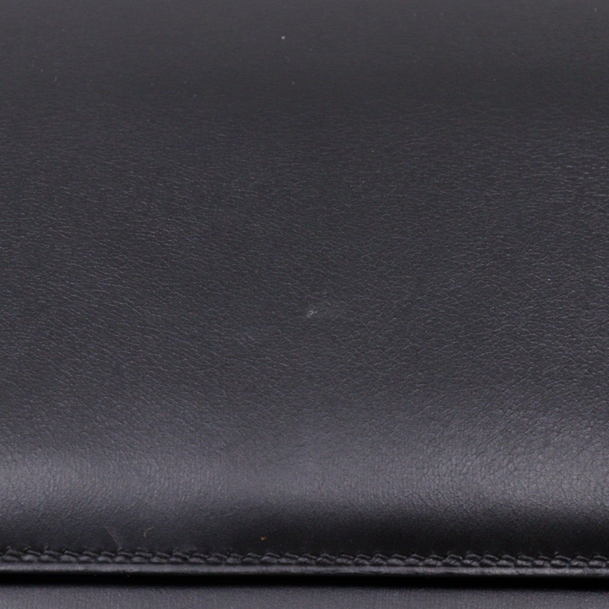 Hermes Hermes Hermès Piano 25 Handbag, Box Calf Leather, 1987, Black, A5 Flap, Women's Size ONE SIZE - 13 Thumbnail
