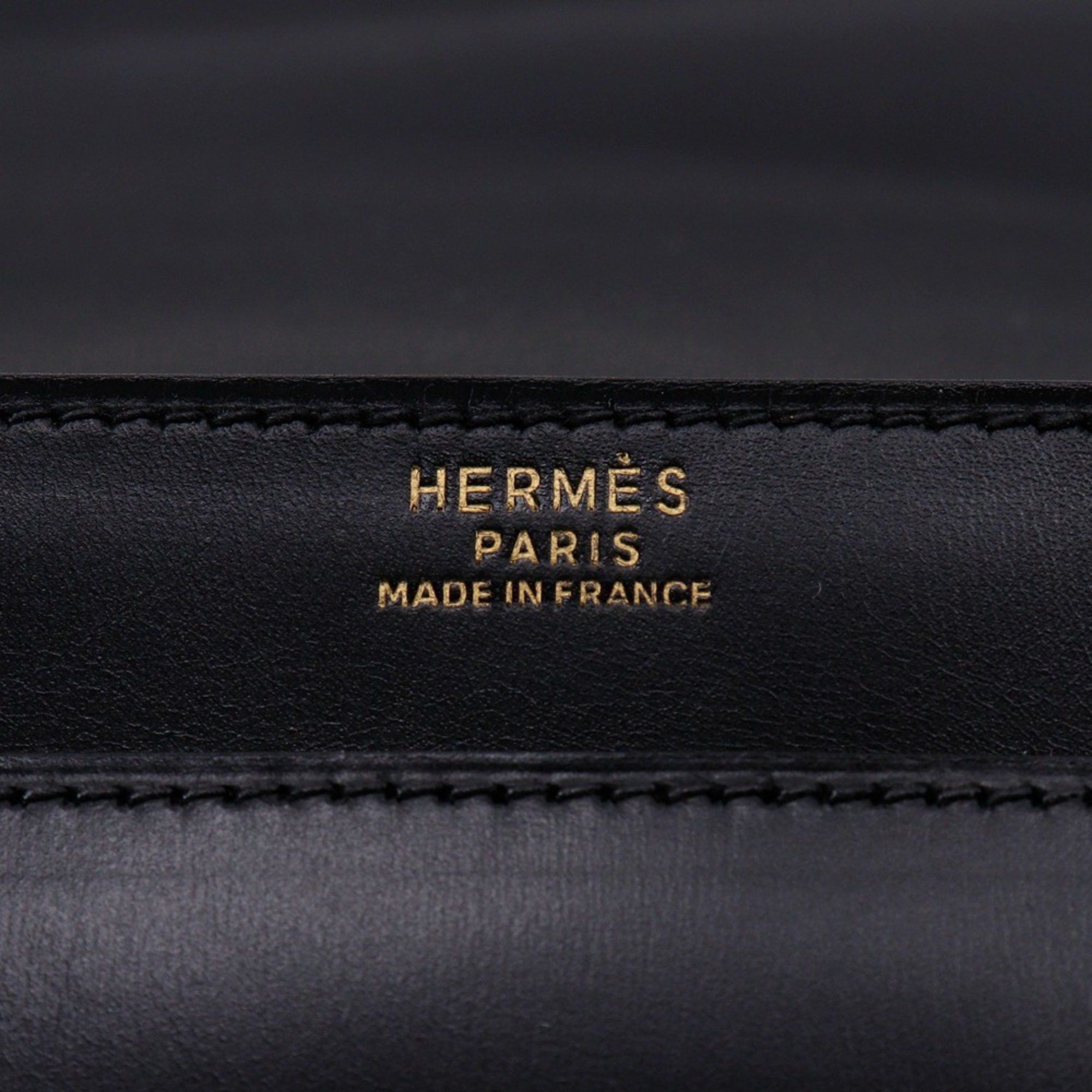 Hermes Hermes Hermès Piano 25 Handbag, Box Calf Leather, 1987, Black, A5 Flap, Women's Size ONE SIZE - 19 Thumbnail